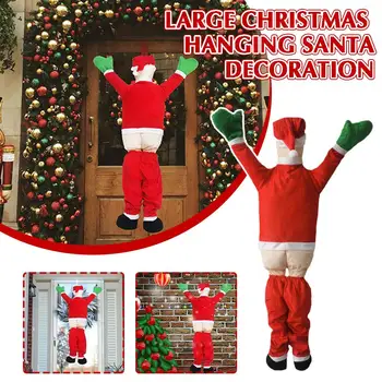 Коледен Декор за Катерене, Голям Дядо Коледа, Мек интериор за Коледа тематични Партита, Топла Разпродажба D8L4