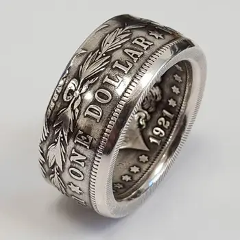 Ретро-Модно пръстен с писмото режим, Пръстен За мъже, бижута, Мъжки годежен пръстен в стил пънк, Годежен пръстен на едро