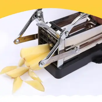 Кухненски приспособления Нова машина за рязане на картофи от неръждаема стомана, режещи инструменти за пържени картофи, Нескользящая Картофелерезка Хеликоптер краставици за домашна употреба