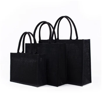 нови дамски джутовые чанти-тоут, чул с мека дръжка, органайзер за пазаруване, опазването на околната среда чанта за съхранение, луксозна дизайнерска чанта