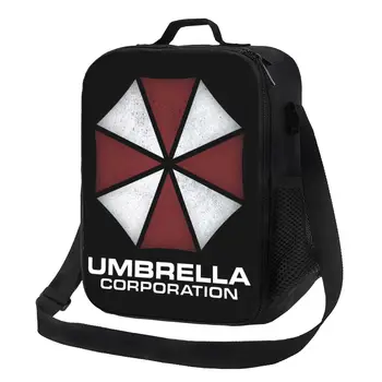 Ретро чадър Корпорация Ад, Преносими Обяд кутии, охладител за видео игри, Термоизолированная чанта за обяд Ученик