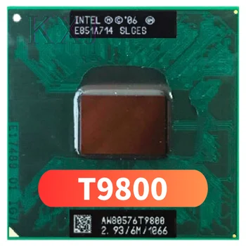 Процесор Intel Core 2 Duo T9800 SLGES За лаптоп 2,9 Ghz Двуядрен Двухпоточный процесор 6M 35W Socket P GM45 PM45